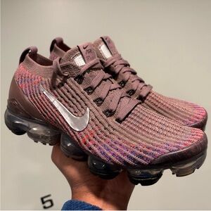 Nike Flyknit VaporMax in Brown and Purple
